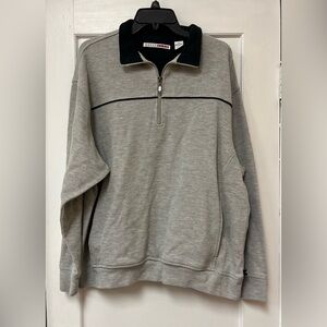 GRAND SLAM Mens XL 1/4 Zip Gray Pullover Long Sleeve Pockets